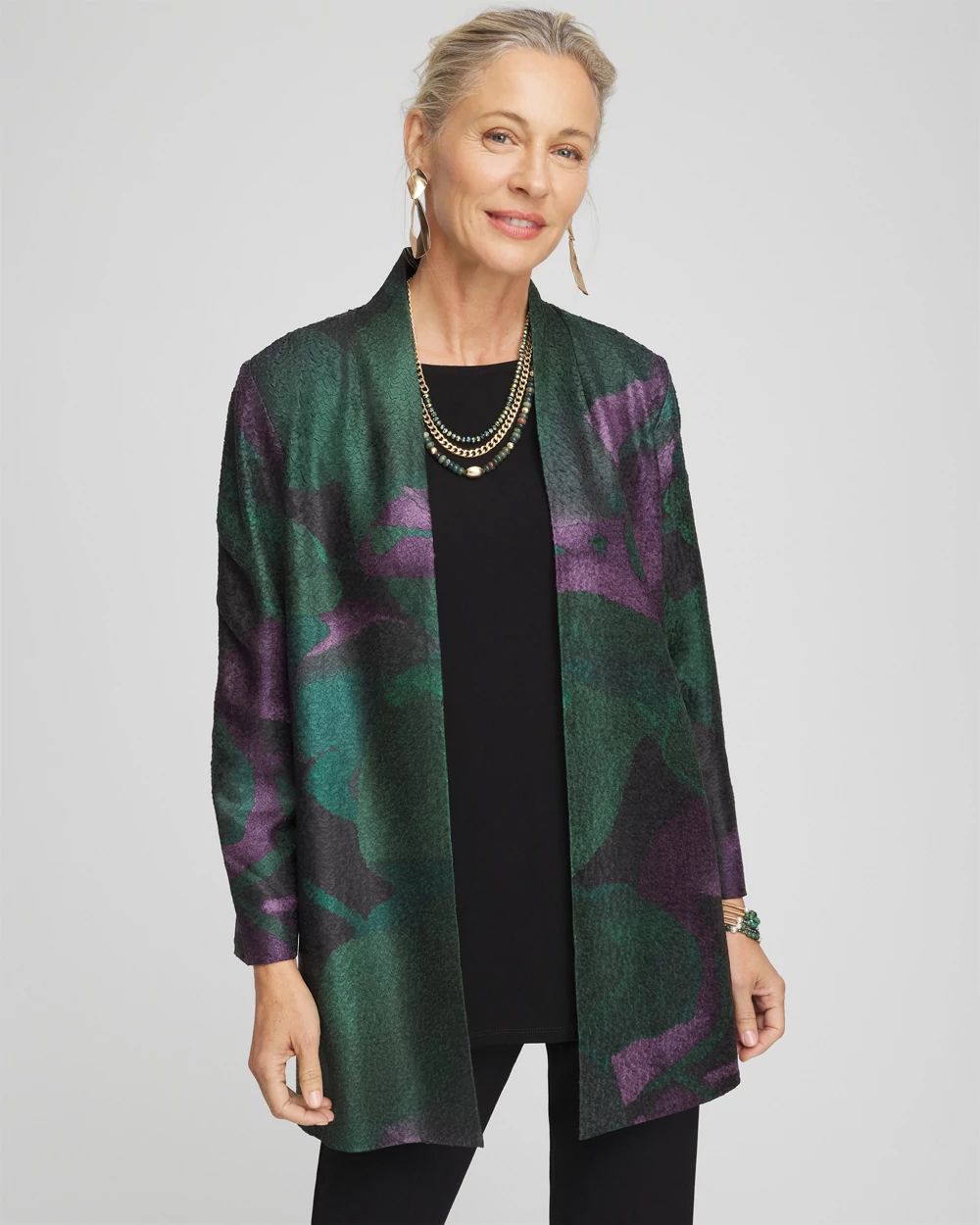 Travelers™ Collection Watercolor Crushed Jacket | Chico's